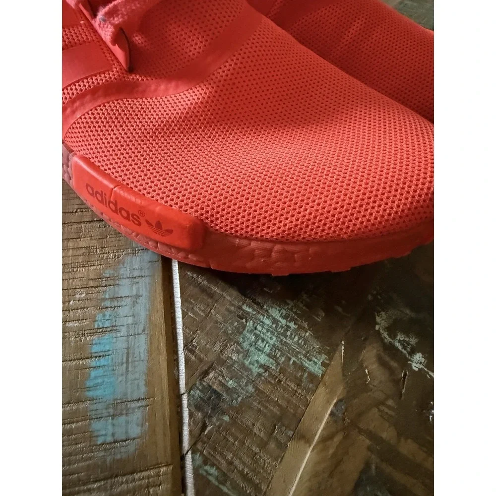 Men's Adidas NMD R1 Hot Orange Red Shoes Size 12.5